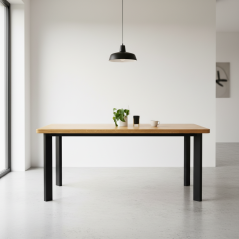 Jídelní stůl s masivní dubovou deskou Gloria