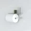 Kovový nástenný držiak papierových uterákov Brussel - Farba: Biela, Veľkosť: S - ľavý variant