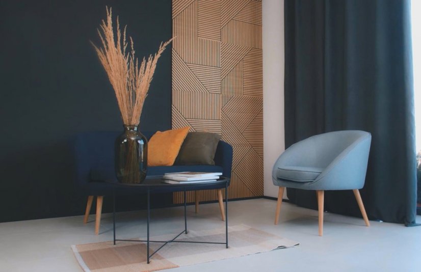 Designový obkladový panel s dubovou dýhou, vzor Versanne, 60x30 cm