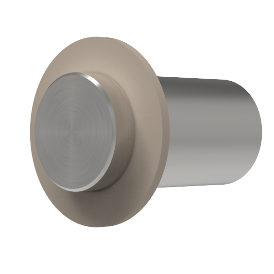 Designový kovový háček na oblečení Split - Barva: Pískově šedá, Velikost: S, Základna: Nerezová ocel