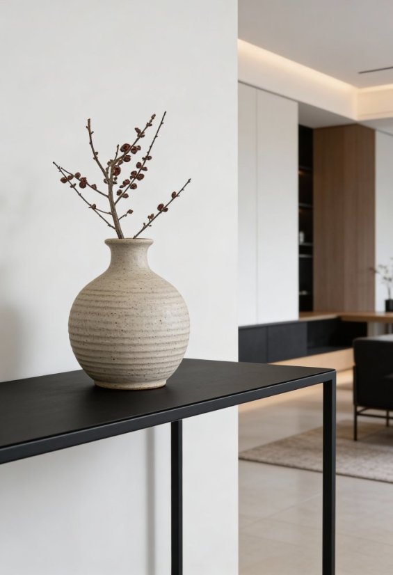 Celokovový konzolový stolek Line