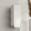 Kovový držiak na toaletný papier Amsterdam biely - Veľkosť: M