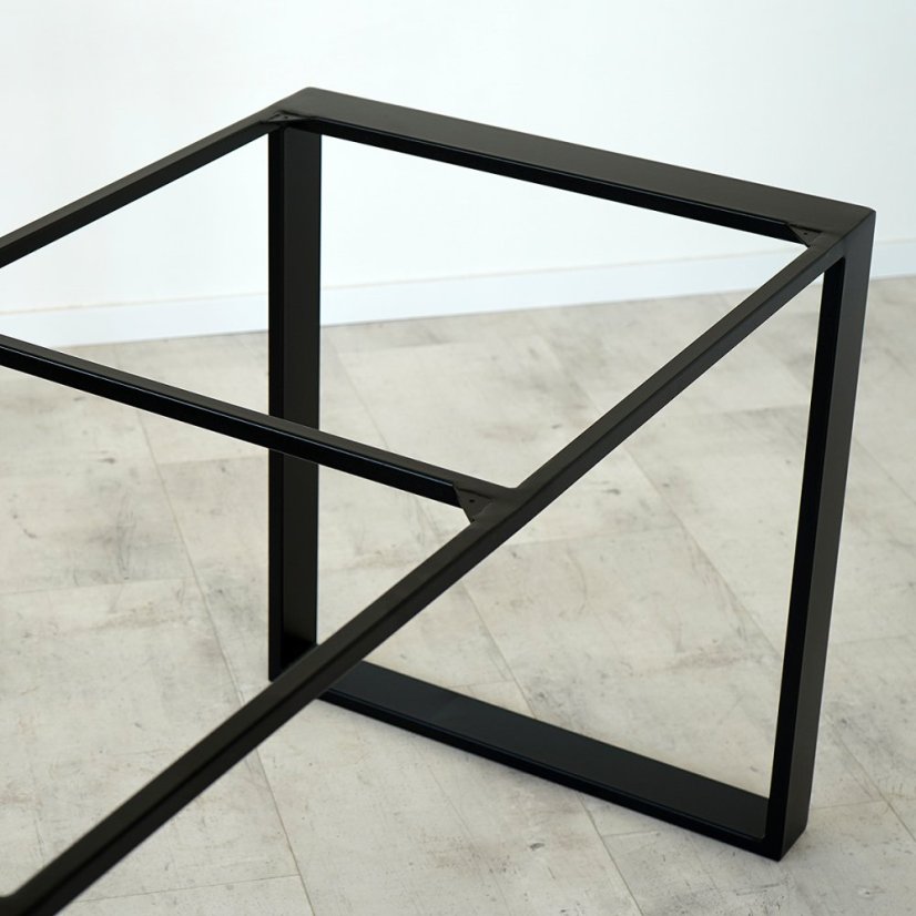 Podnožie k pracovnému stolu s úzkym profilom - Pôdorysné rozmery konštrukcie: 1700 x 800