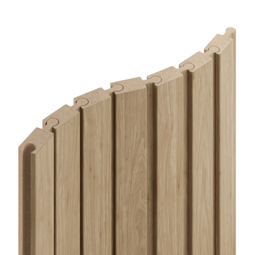 Obkladový panel PUZZLE pro zakřivené stěny, 4,6 x 275 cm, Dub Natura