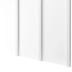 Designový obkladový panel Japandi, bílý mat, 30x275 cm