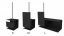 Kovový nástenný držiak sa štetkou Lugano černý - Veľkosť: L - ľavý variant