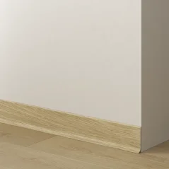 Soklová podlahová lišta, hliníková, Evropský dub, 2,75 m