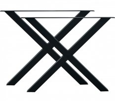 Sada kovových nôh "X" k jedálenskému stolu
