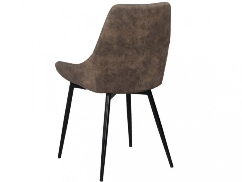 Hnědá látková jídelní židle ROWICO SIERRA