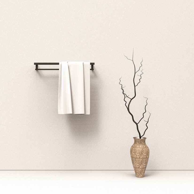 Kovový držiak na uteráky Tallinn dvojitý biely