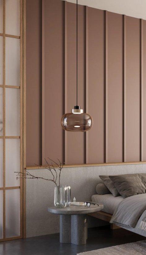 Designový obkladový panel Japandi, Mocha Mousse, 30x275 cm