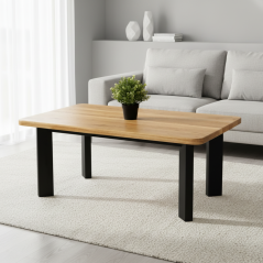 Konferenční stolek Gloria s masivní dubovou deskou