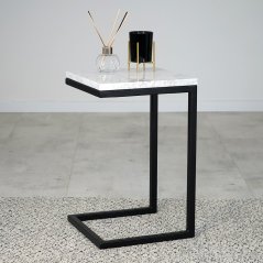 Odkládací stolek Dimo s italským mramorem