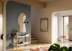 Designový panel s mikrolamelami, tvar Vik, grafit, 12x275 cm