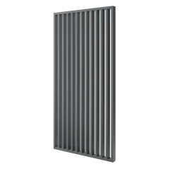 Lamelová dělící stěna, kompletní sada, výška a šířka dle výběru, grafit