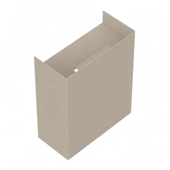 Nástěnný kovový odpadkový koš Riga pískově šedý