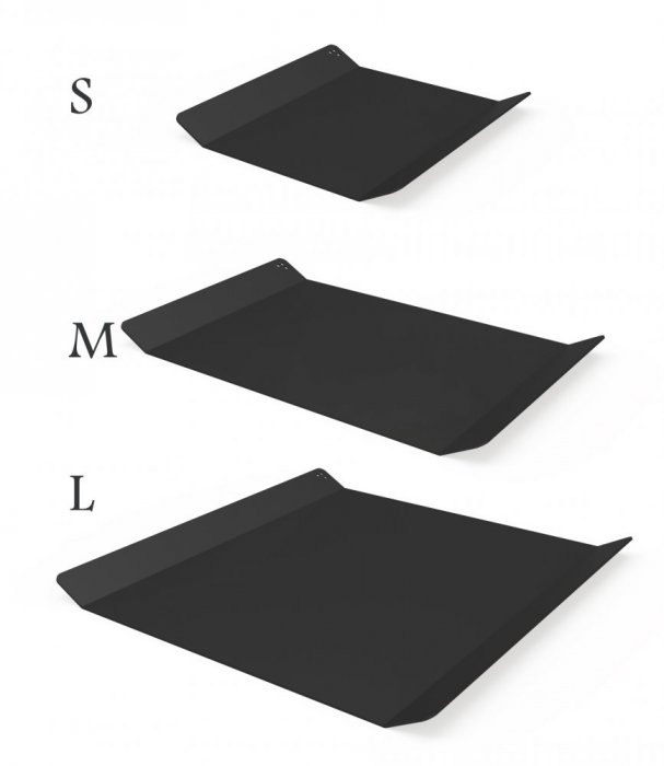 Hliníkový podnos Štokholm pieskovo šedý - Veľkosť: M