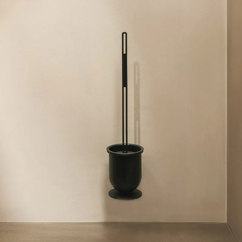 Kovový držiak so štetkou Lund - Farba: Pieskovo šedá