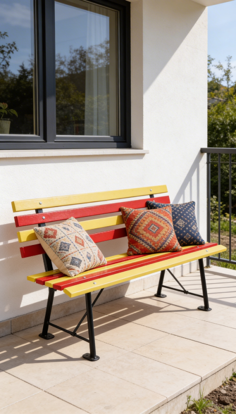 Zahradní lavice Judith barevná