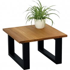 Konferenční stolek Mette s masivní dubovou deskou