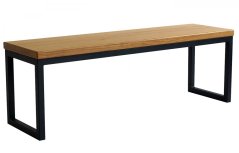 Lavica s masívnou dubovou doskou Genero