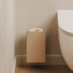 Kovový držiak na toaletný papier Amsterdam pieskovo šedá
