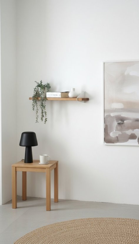 Nástenná polica z masívneho duba Dream - Dĺžka: 800 mm