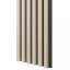 Akustický panel, podklad MDF deska, úzká lamela, dub Sonoma, 30x275 cm
