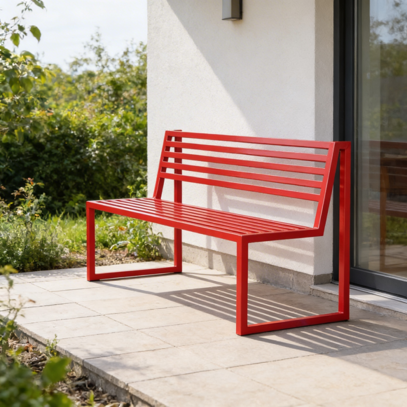 Zahradná lavica Titus Red