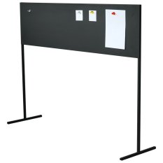 Kovový paravan, magnetická tabule Effective, volně stojící, délka 140 cm