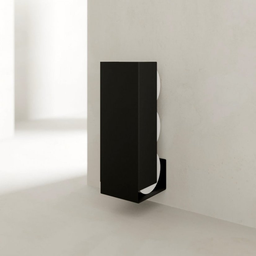 Kovový držiak na toaletný papier Amsterdam černá