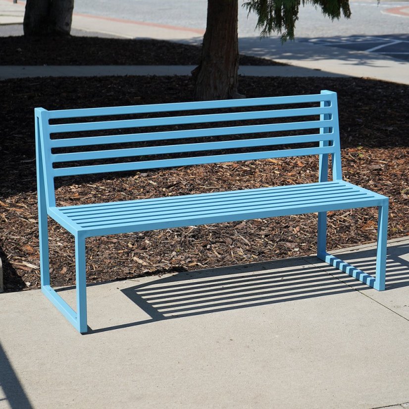 Záhradná lavica Titus pastelová modrá