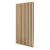 Lamelová dělící stěna, kompletní sada, výška a šířka dle výběru, dub Natura