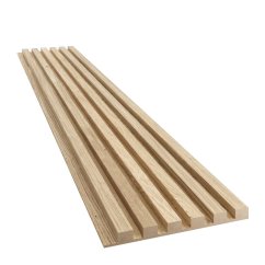 Akustický panel, podklad MDF deska, úzká lamela, celý panel - dubová dýha, 30x275 cm