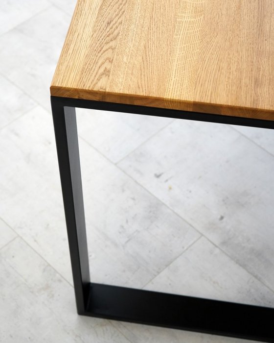 Podnožie k pracovnému stolu s úzkym profilom - Pôdorysné rozmery konštrukcie: 1300 x 600