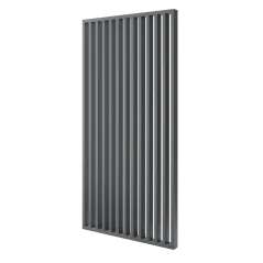 Lamelová dělící stěna, kompletní sada, výška a šířka dle výběru, grafit