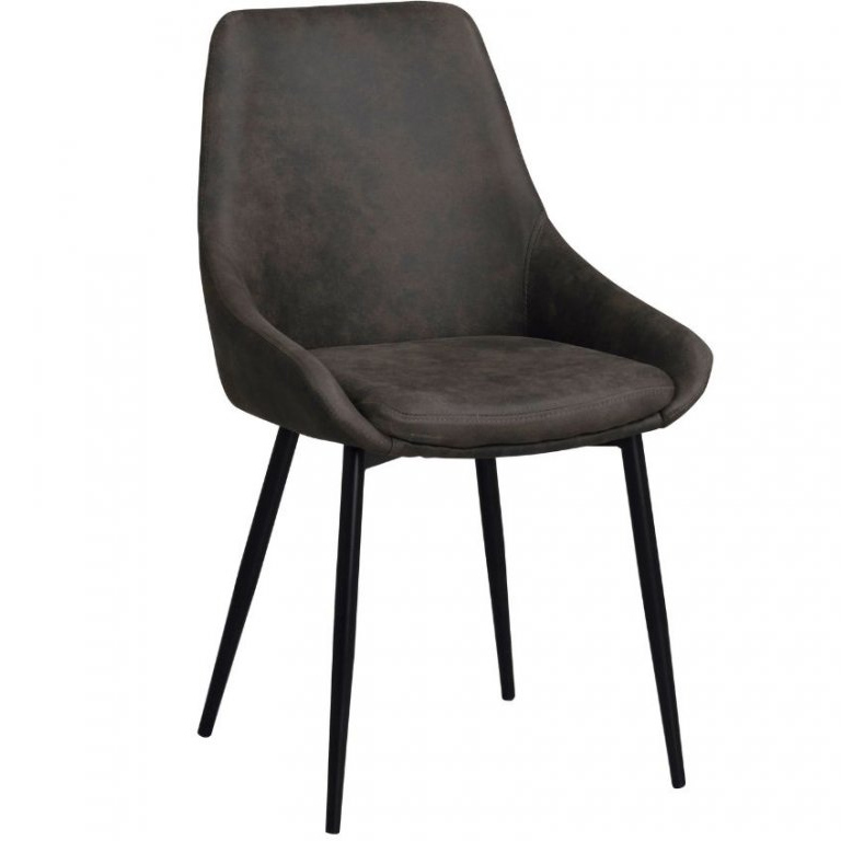 Šedá látková jídelní židle ROWICO SIERRA