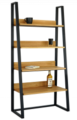 Knihovna Tuco s masivními dubovými deskami