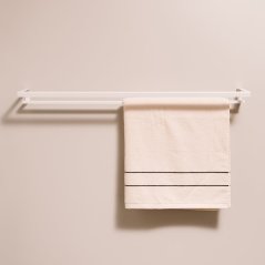 Kovový držák na ručníky Tallinn dvojitý bílá