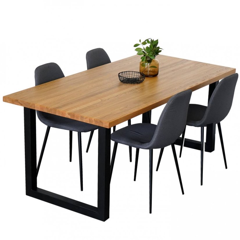 Podnoží k jídelnímu stolu "U" s podpěrami