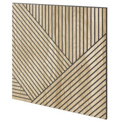 Designový obkladový panel s dubovou dýhou, vzor Granada, 60x60 cm