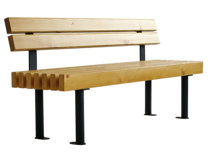 Zahradná lavica Levio - Výber lazúry dreva: prírodný odtieň