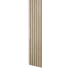 Designový panel s mikrolamelami, tvar Skog, dubová dýha, 12x275 cm