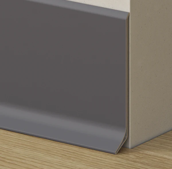 Soklová podlahová lišta, hliníková, grafit, 2,75 m