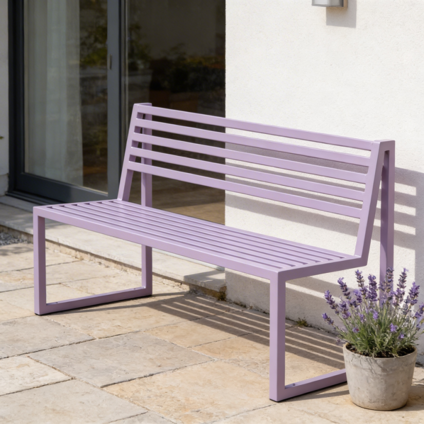 Zahradní lavice Titus pastelová fialová