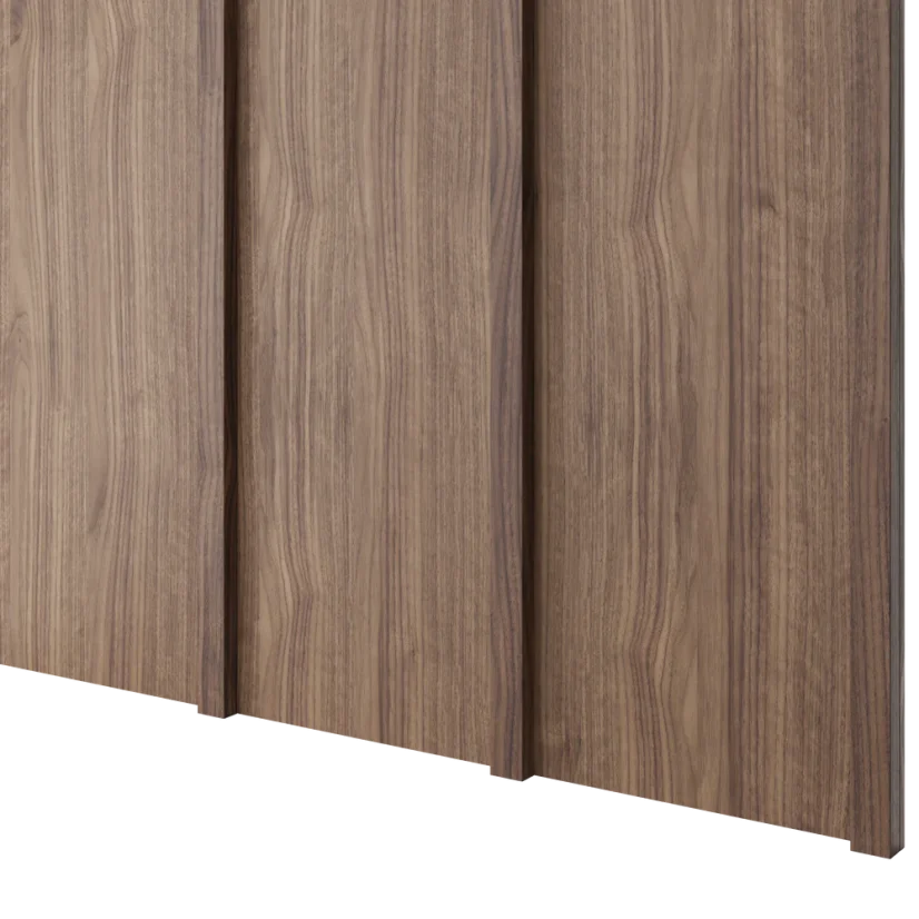 Designový obkladový panel Japandi, dýha Americký ořech, 30x275 cm