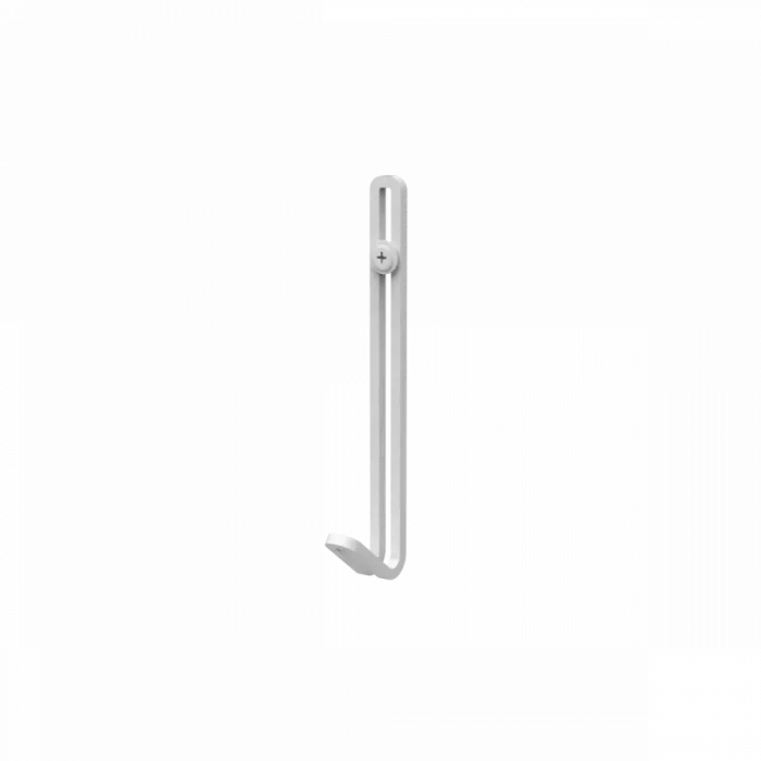 Dizajnový nástenný kovový háčik Malmo - Montáž: Priskrutkovanie, Farba: Biela