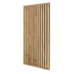 Lamelová dělící stěna, kompletní sada, výška a šířka dle výběru, dub Wotan