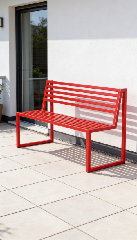 Zahradná lavica Titus Red