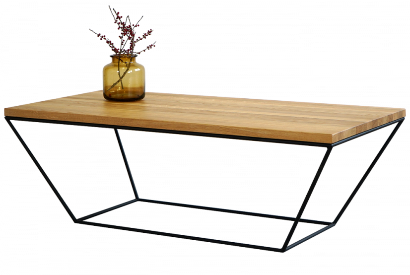 Konferenční stolek Doke s masivní dubovou deskou
